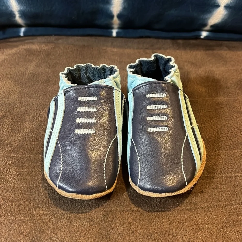 Robeez Baby Infant Shoes Sneakers new Boys Size 6-12 Months